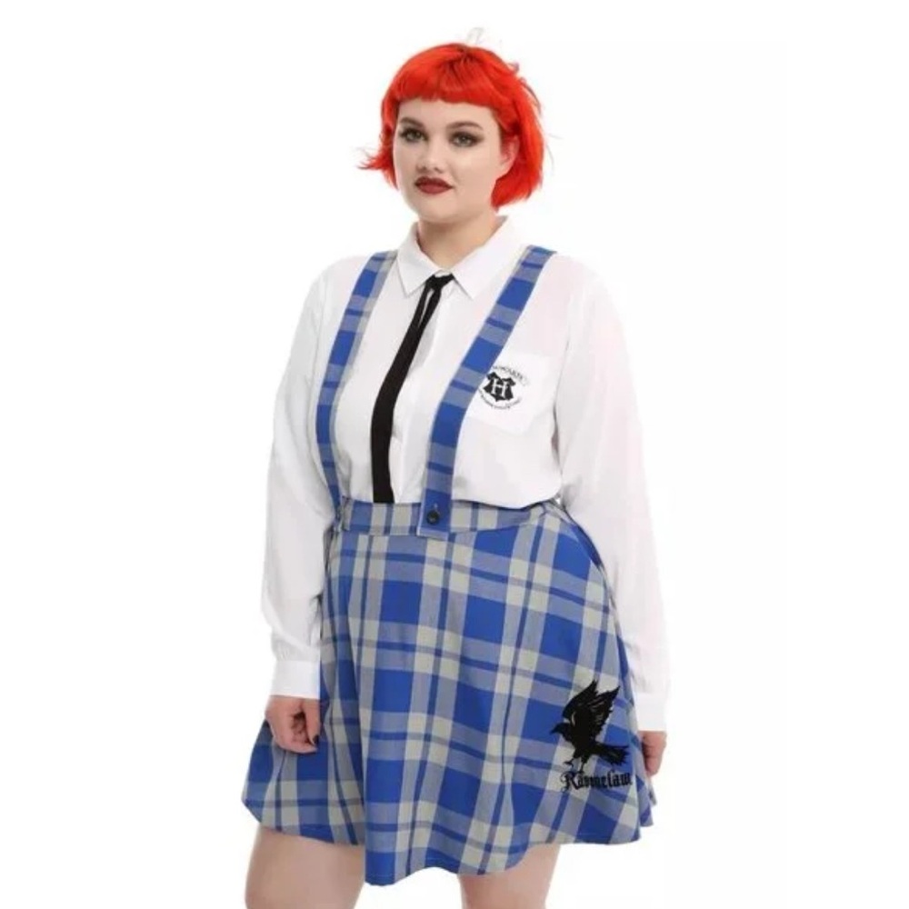 Torrid Ravenclaw Hogwarts skirt with suspenders